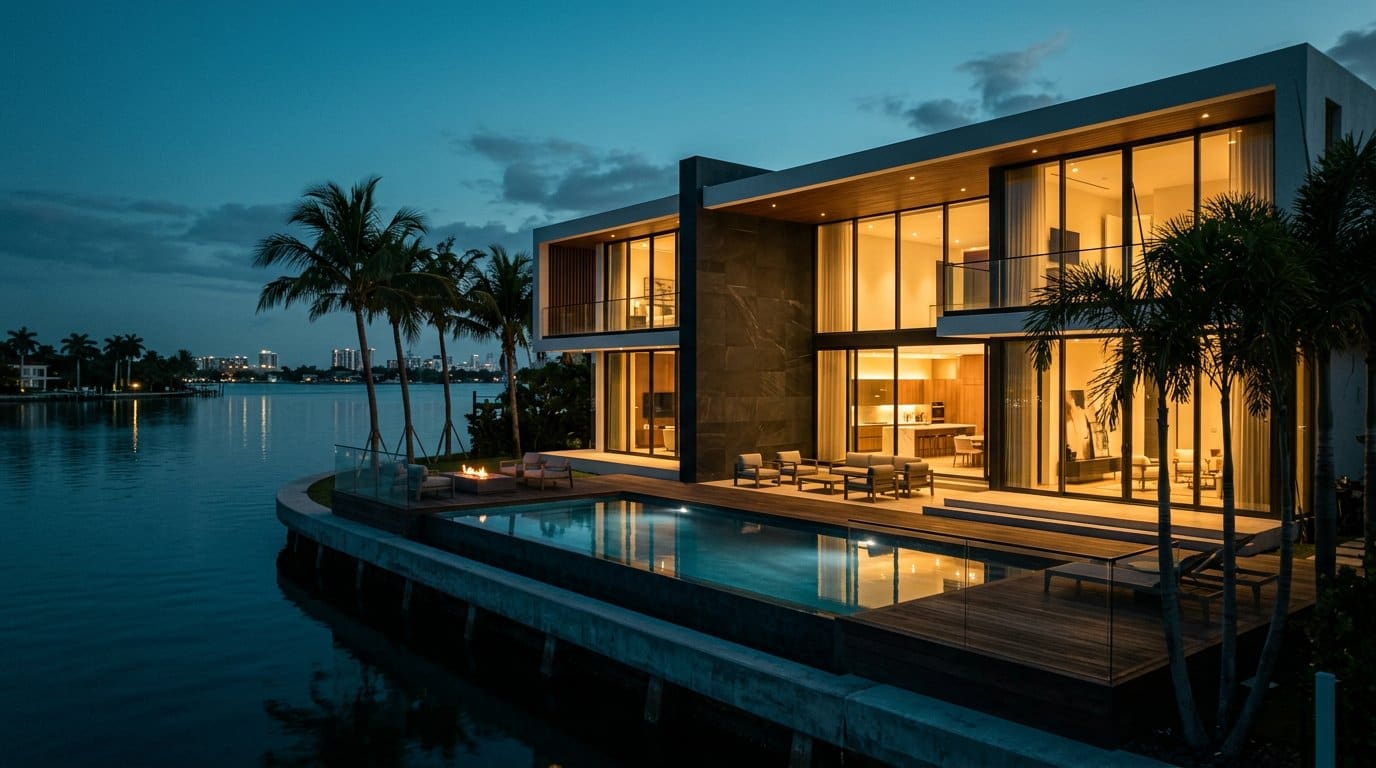 Waterfront Residence — illustrative concept imagery